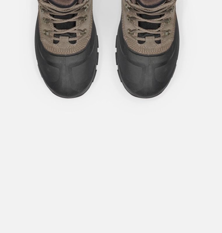 Mens Snow Boots Brown/Black - Sorel Buxton™ Lace - 724-SHUJQO